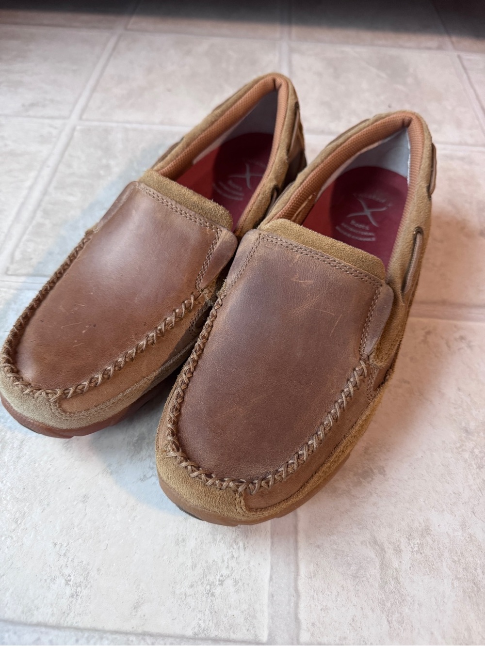 Twisted X Women's Casual Slip-On Loafers in Brown